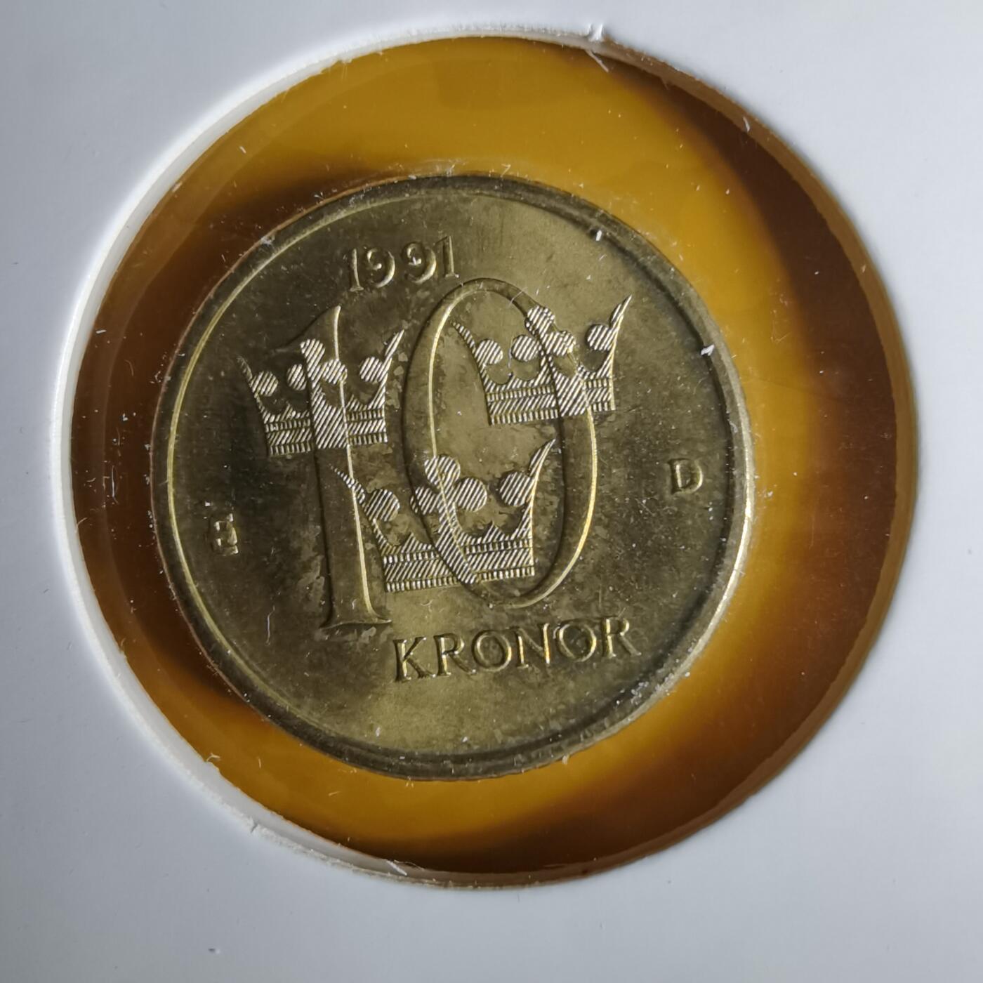 沼泽如烟--第1057场 瑞典1991年10克朗