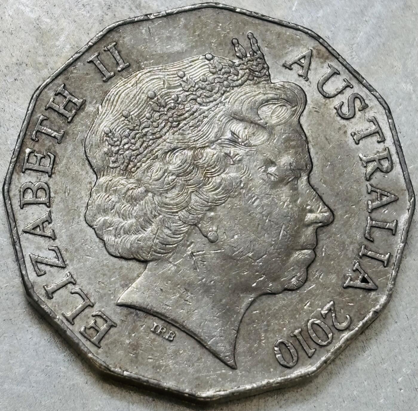 文馨钱币收藏第 300 场，银币，散币，小量德占比利时时期货币，长期接代拍业务 2010 年澳大利亚国庆日 50 分纪念币