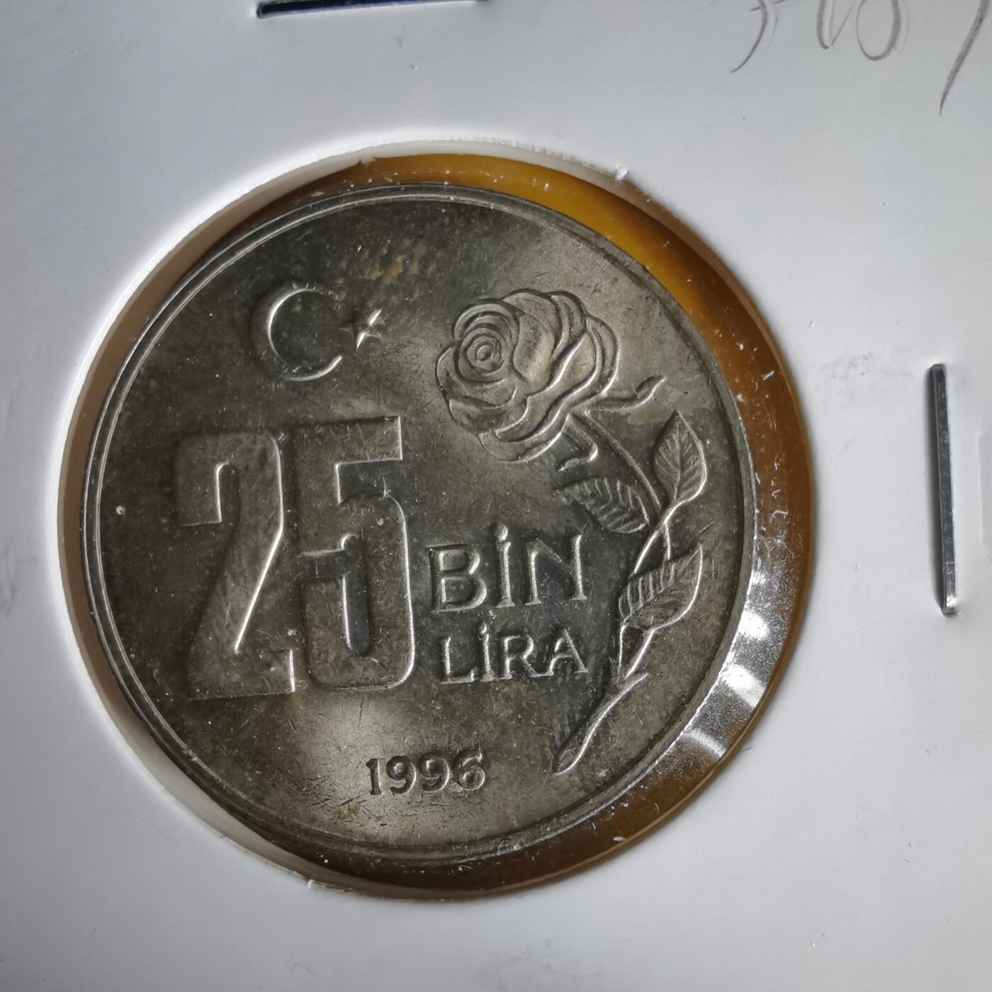 沼泽如烟--第1059场 土耳其1996年2.5万里拉