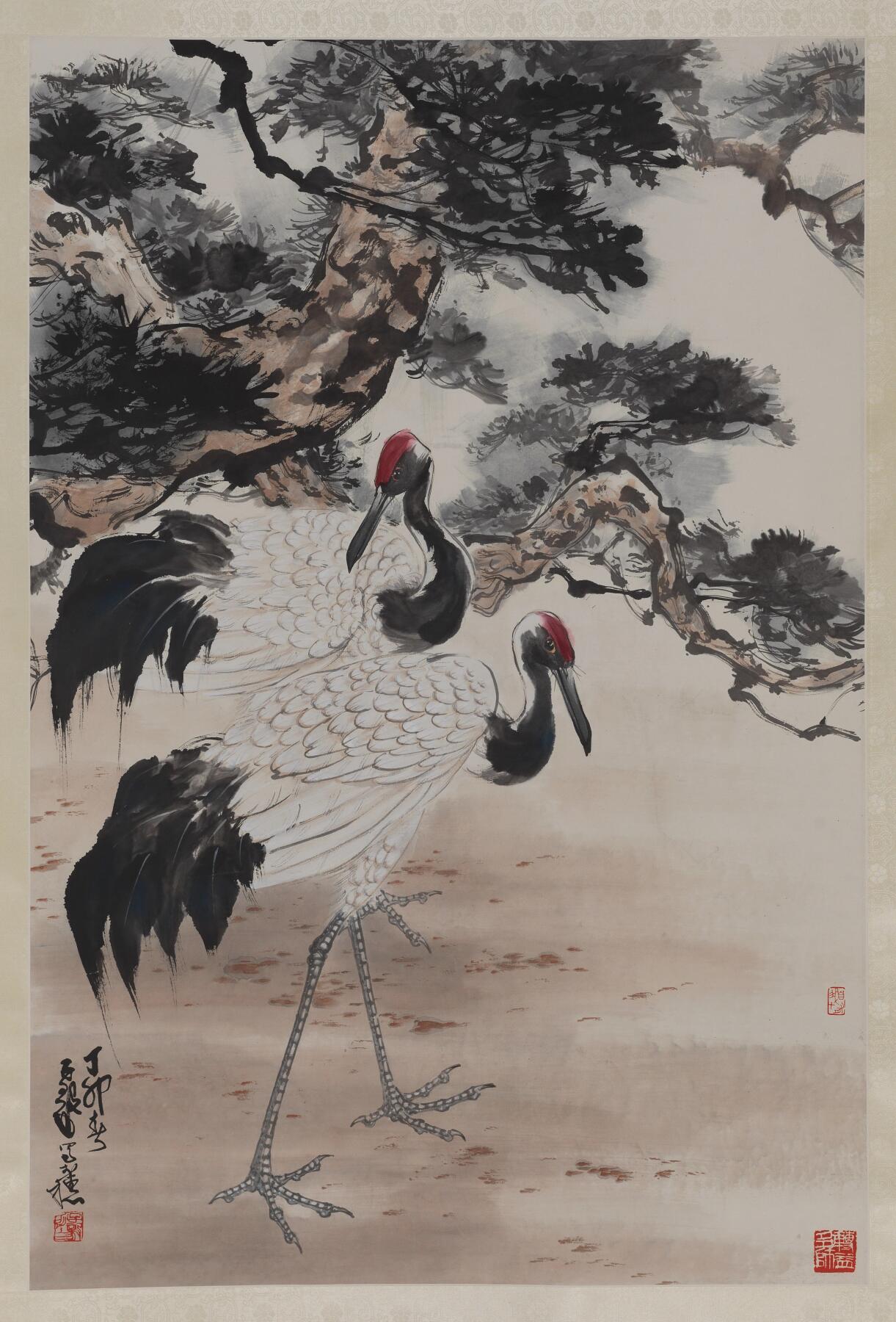 国有文物商店书画专场（六） 陈子毅 松鹤延年