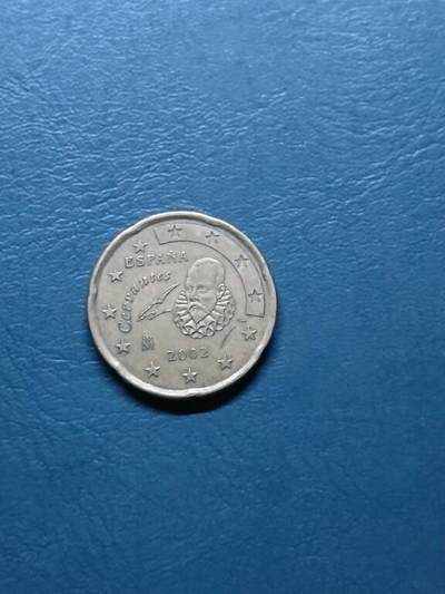 松南世界钱币——260415 葡萄牙20分欧元铜币