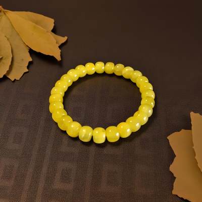 碧月说宝.君子怀瑾·当代和田玉清风专场(九) 8+蜜蜡老型手串