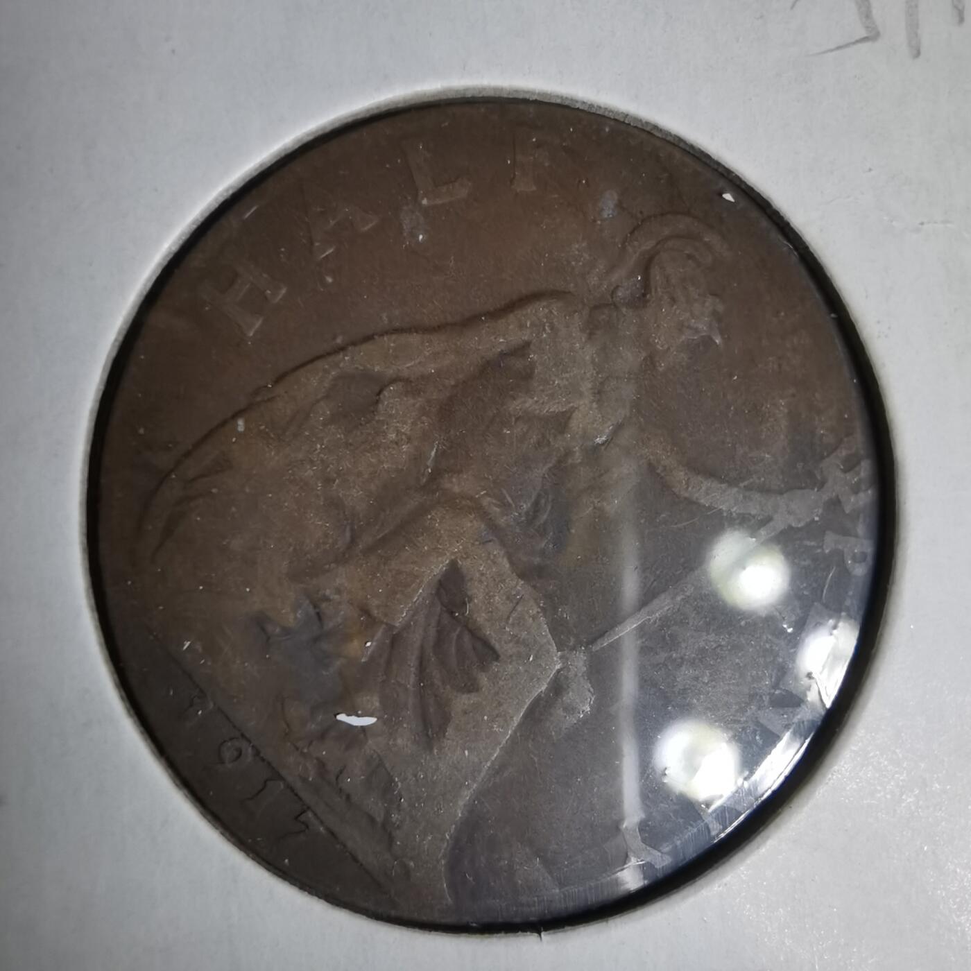 沼泽如烟--第1059场 英国1917年半便士