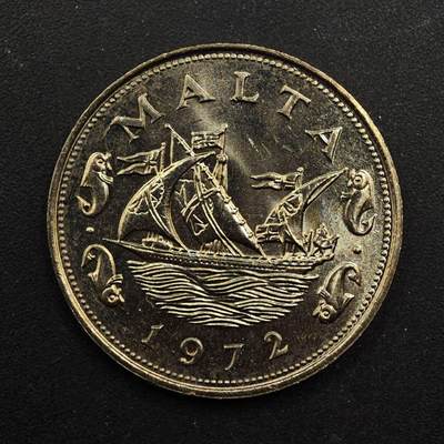 【淘币小摊】实时拍第八百九十二拍   散币场    每周一统一发货 - 马耳他1972年10分镍币