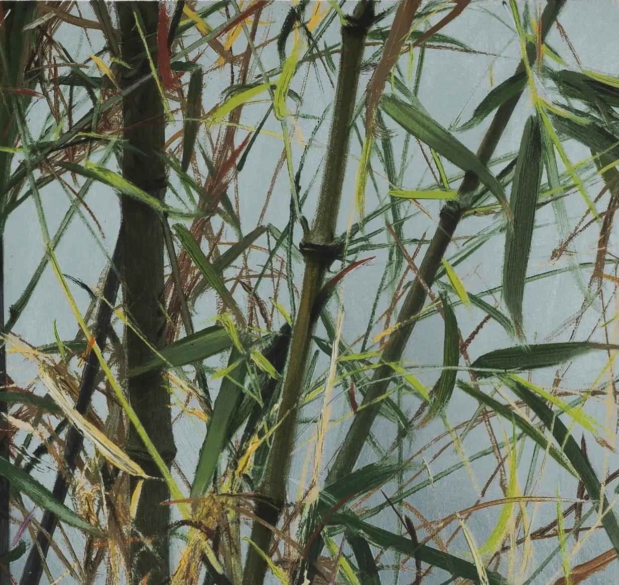 碧月说宝.当代书画专场一 冷军丝网版画 新绿