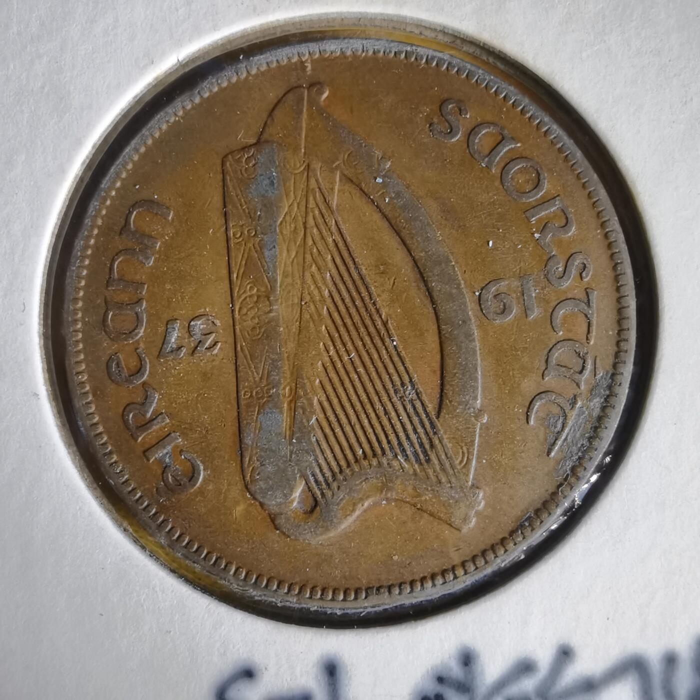 沼泽如烟--第1059场 爱尔兰1937年1便士