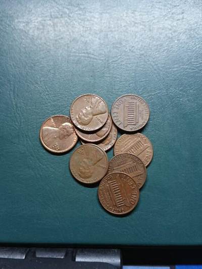 松南世界钱币——260415 美国六七十年代1分红铜版本铜币10枚约1盎司4