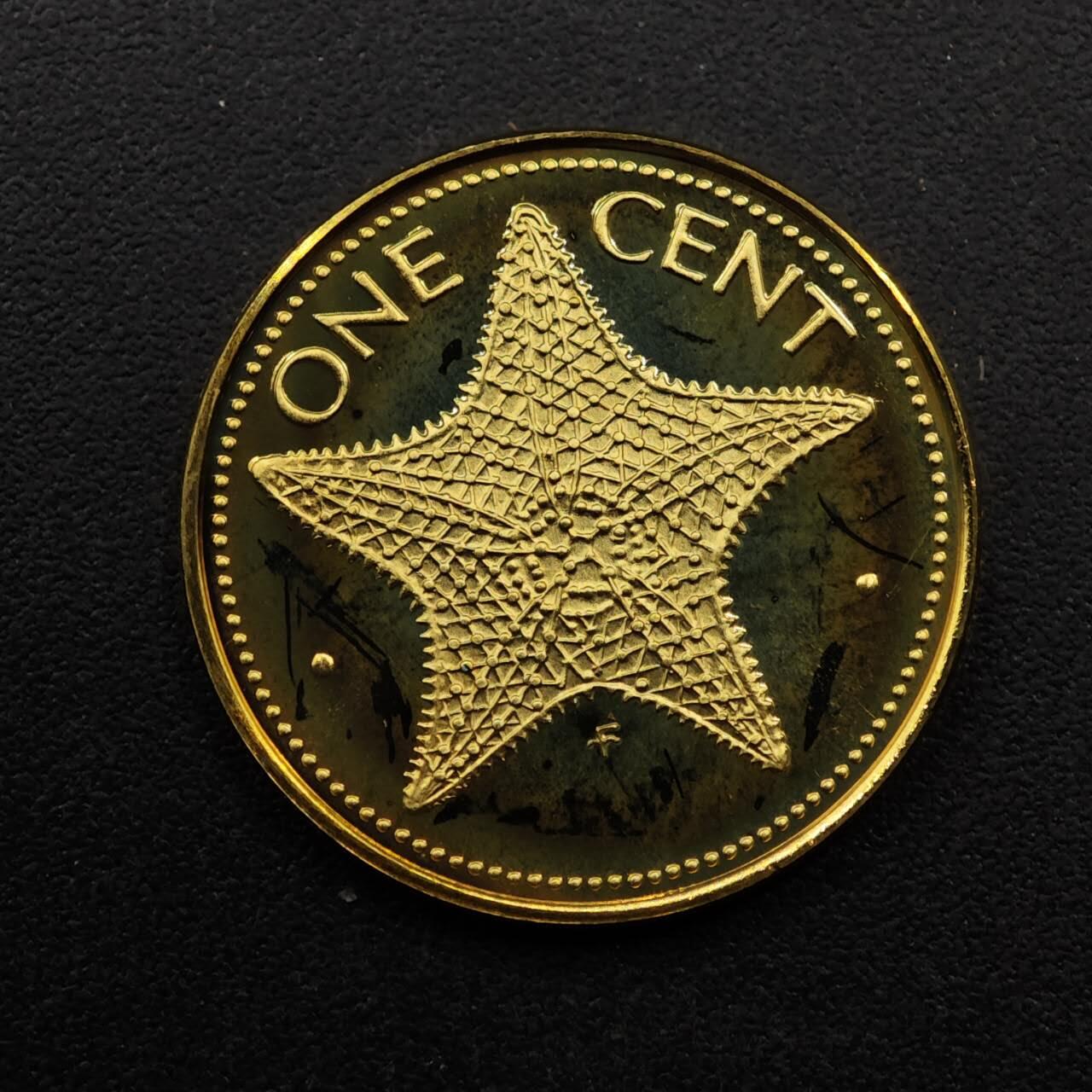 【淘币小摊】实时拍第八百九十二拍   散币场    每周一统一发货 巴哈马1974年一分精制铜币