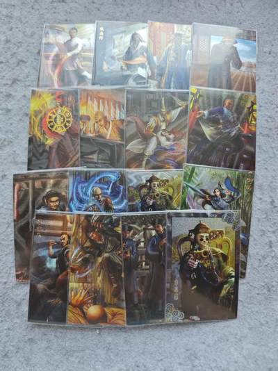 龙虎卡牌-八三场（满200元包邮，无佣金，每周六结拍，欢迎送拍） - 粗闪小卡16张 鹿鼎记 (老卡 小卡 轻微白边)