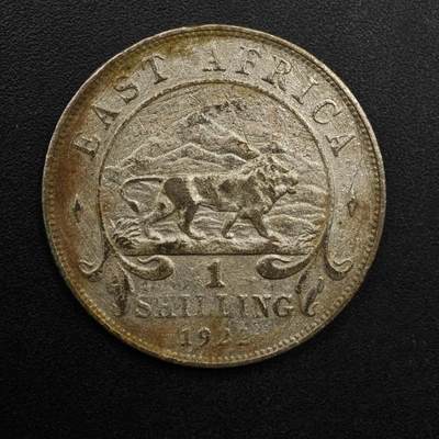 【淘币小摊】实时拍第八百九十二拍   散币场    每周一统一发货 - 英属东非1922年乔治五世1先令银币
