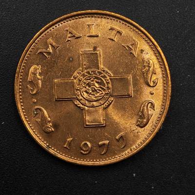 【淘币小摊】实时拍第八百九十二拍   散币场    每周一统一发货 - 马耳他1977年1分铜币