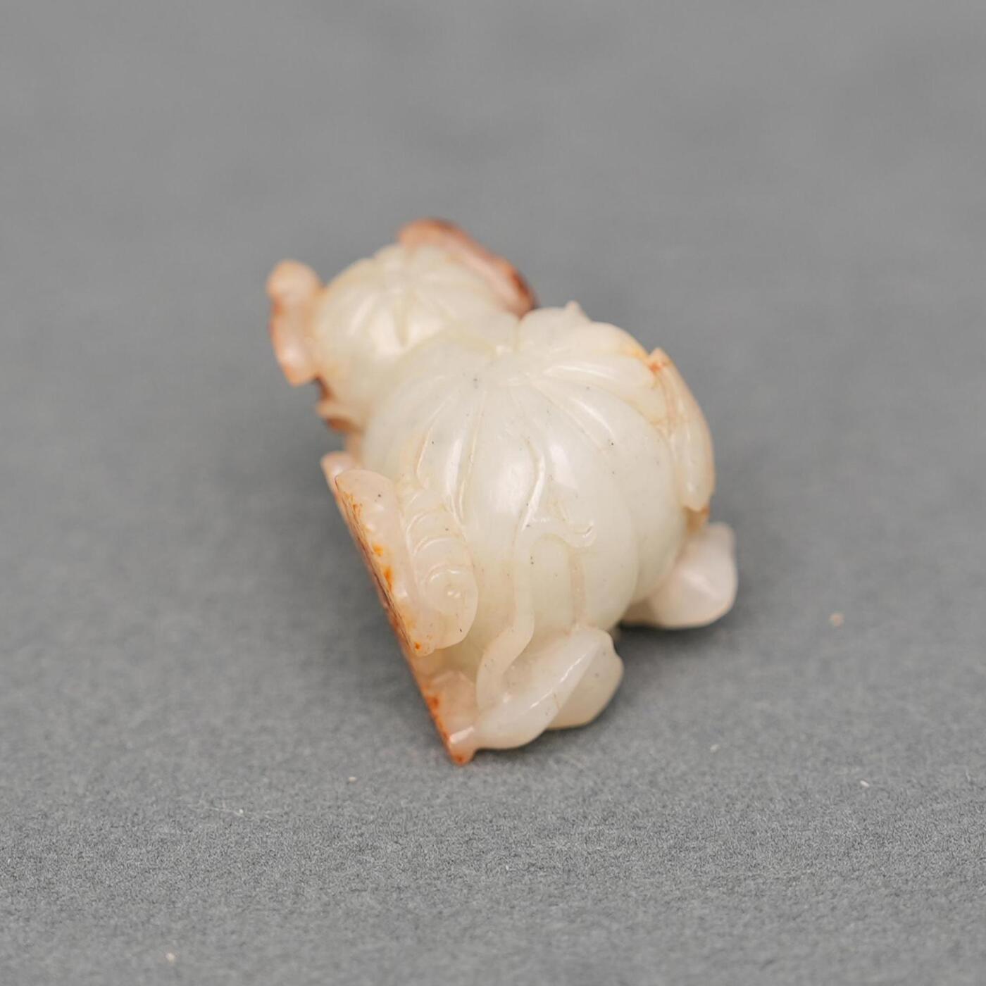 碧月说宝.韫玉流光-南京文物公司明清玉器专场（一） 带皮瓜果件