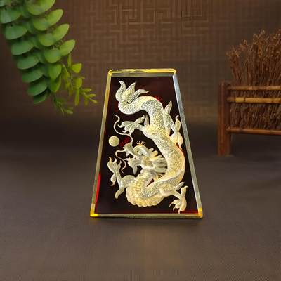 碧月说宝.君子怀瑾·当代和田玉清风专场(九) 蓝珀阴雕-龙