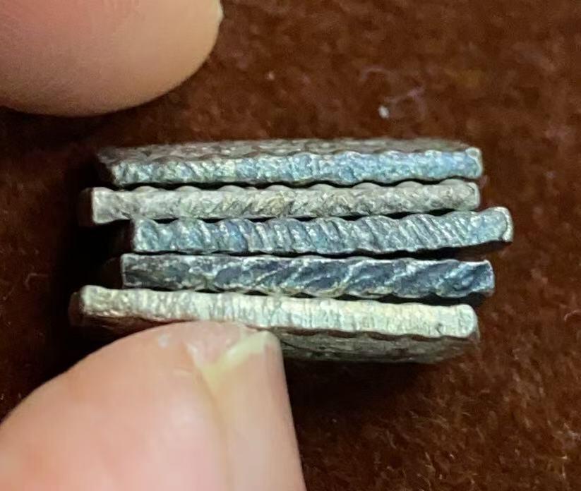 日日生财—方圆世界（全场包邮）第四场 日本一朱银币，成色很不错，字口清楚，边缘完整（共5枚 重9.4克）