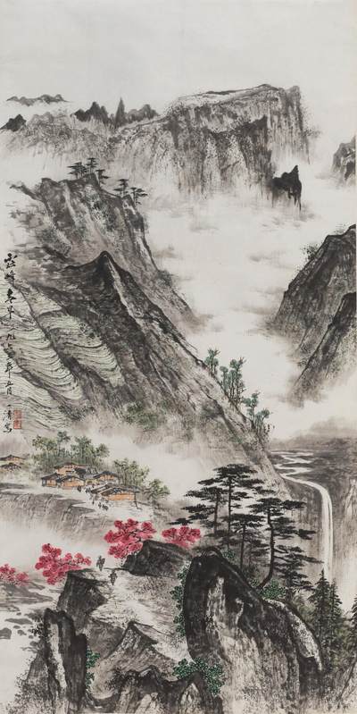 碧月说宝.近现代书画专场（九） 陶一清 云峰春早