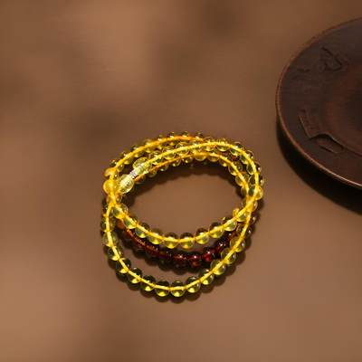 碧月说宝.君子怀瑾·当代和田玉清风专场(九) 俄料金珀彩虹连项链