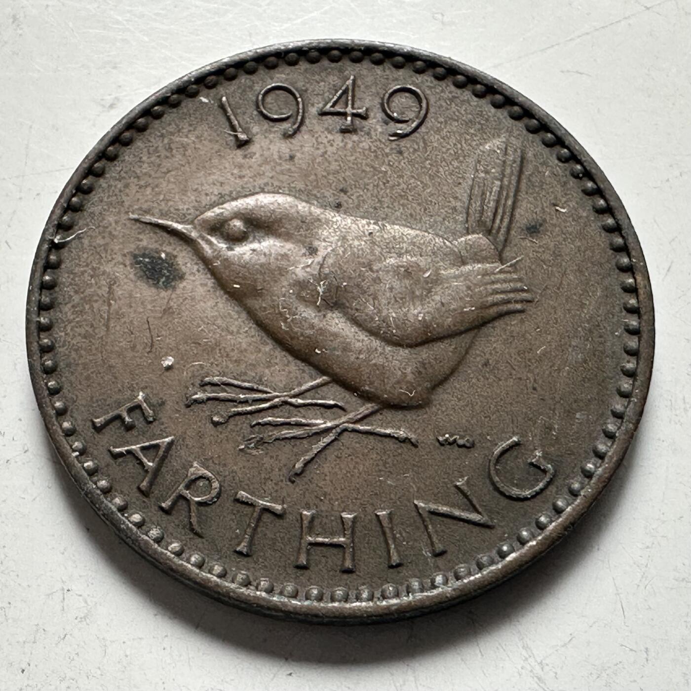 🌹外币初藏🌹🐯2026年第43场   每周二四六晚8️⃣点  世界硬币 英国1949年一法新