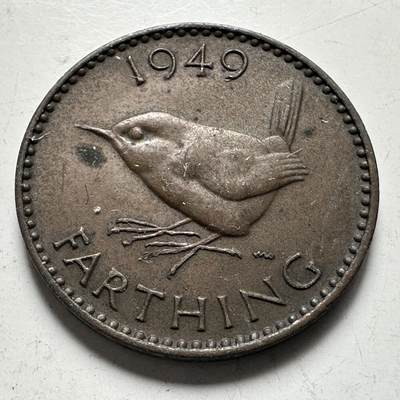 🌹外币初藏🌹🐯2026年第43场   每周二四六晚8️⃣点  世界硬币 - 英国1949年一法新