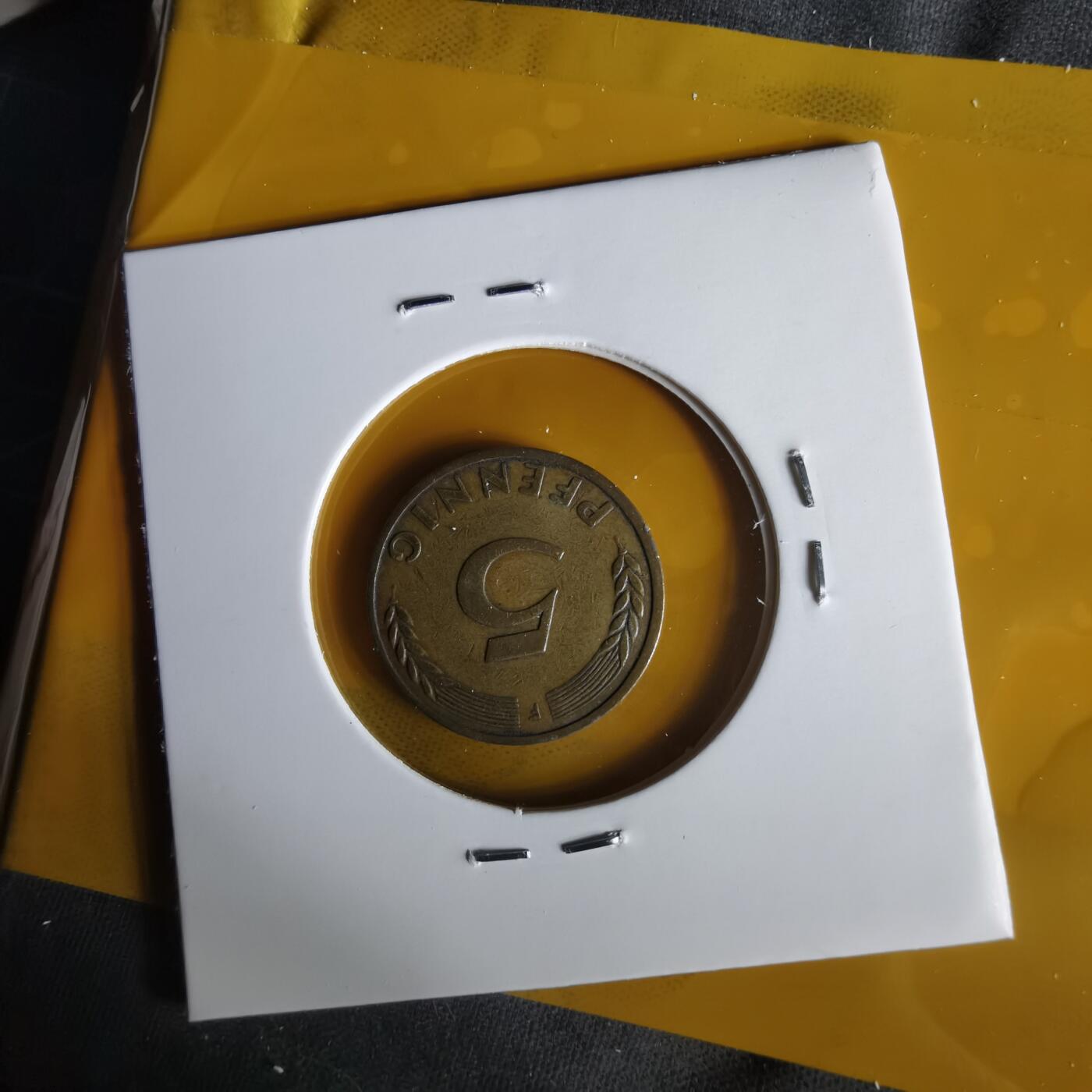 沼泽如烟--第1059场 德国1949年5芬尼银行版