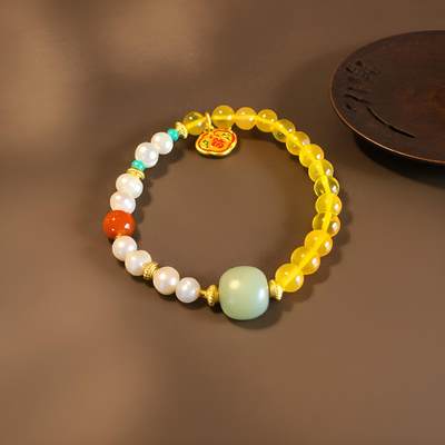 碧月说宝.君子怀瑾·当代和田玉清风专场(九) 金珀DIY手串