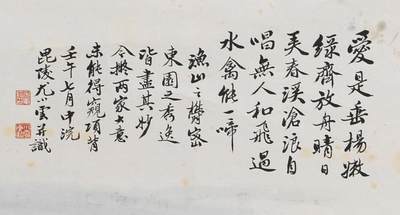 碧月说宝.近现代书画专场（九） 尤小云 春溪放舟