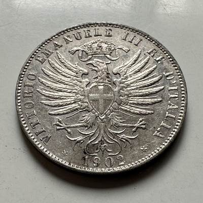 🌹外币初藏🌹🐯2026年第43场   每周二四六晚8️⃣点  世界硬币 - 意大利1902年25分 带底光好品