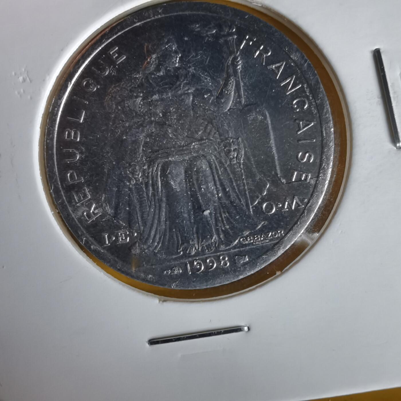 沼泽如烟--第1061场 法属新喀里多尼亚1998年2法郎