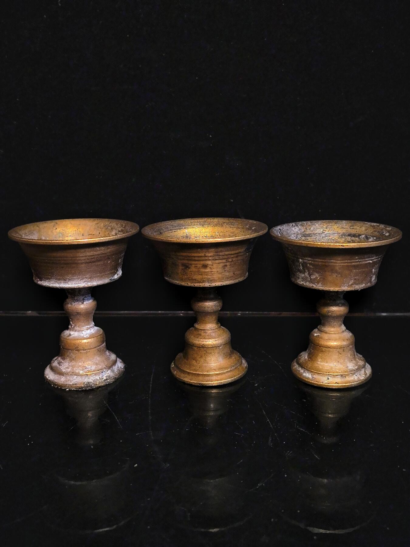 碧月说宝.雪域莲花开（二） 清代 3盏酥油灯