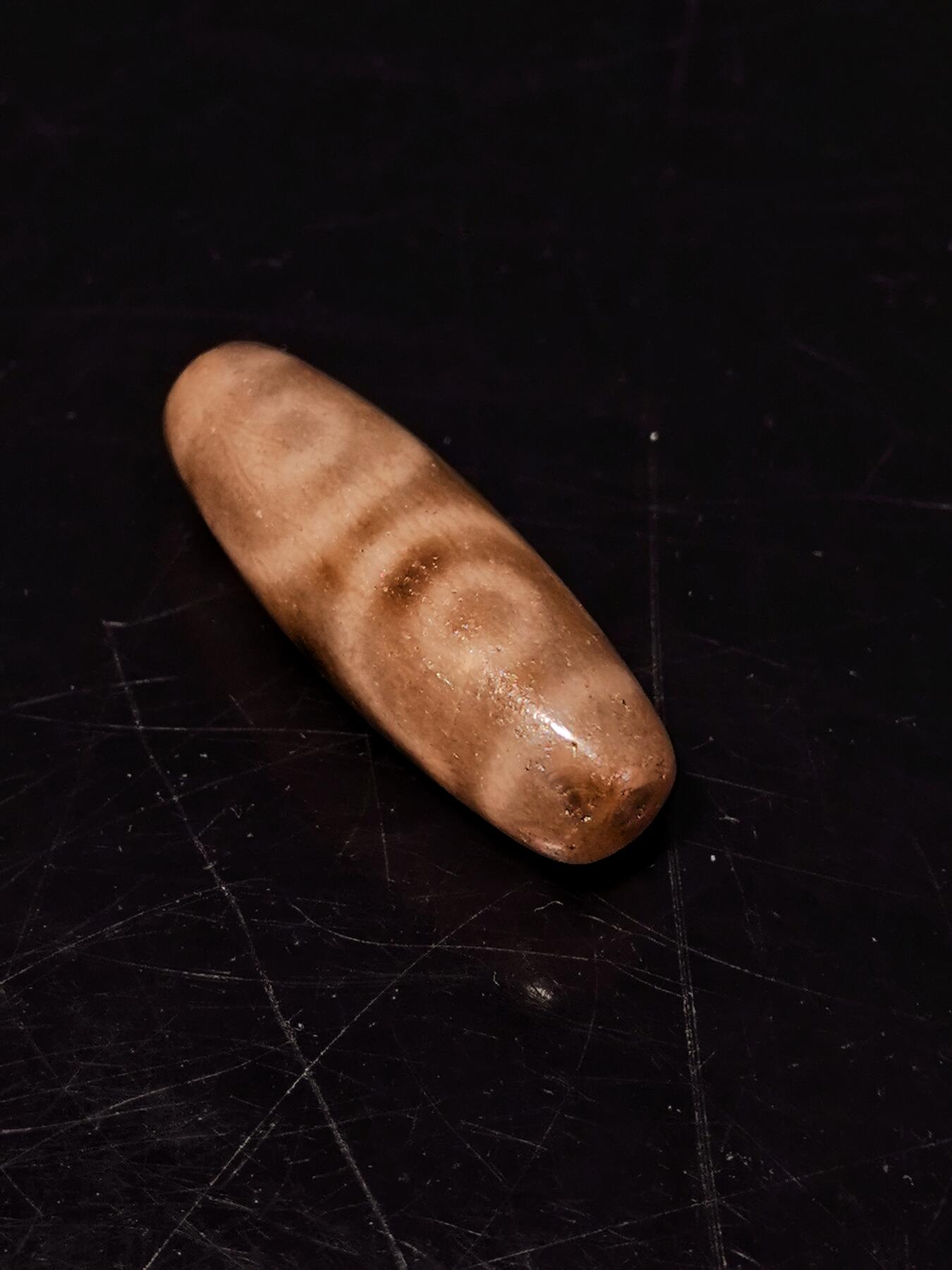 碧月说宝.雪域莲花开（二） 清代 三眼天珠玛瑙