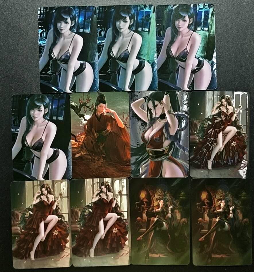 天玑星卡拍第188期《4.20周一截拍》持续收拍收评中 满赠卡需备注 宁缺卡牌 蒂法·洛克哈特 东方不败 不知火舞 艾瑞丝 武则天 光刻 11张 自制卡