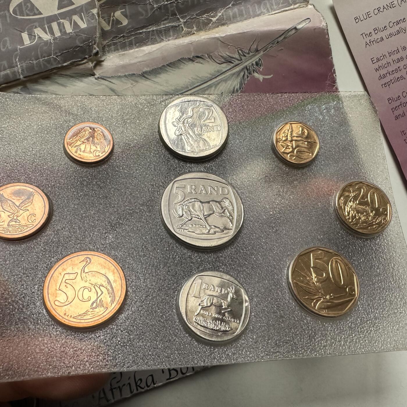 🌹外币初藏🌹🐯2026年第44场   每周二四六晚8️⃣点  世界硬币 南非 1996年 流通硬币套装 原厂包装