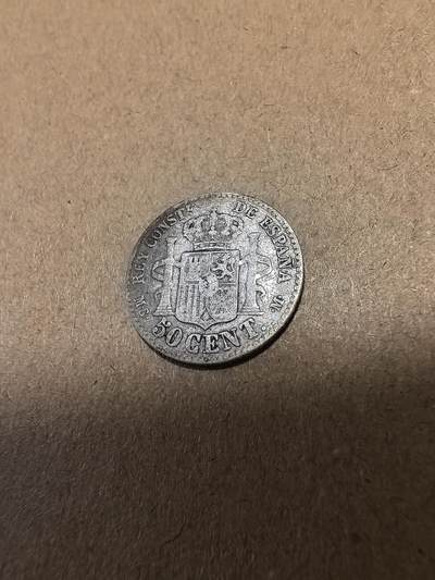 长老汇马年精选第十八场拍卖 1881西班牙阿方索十二世50分银币，2.5克835银