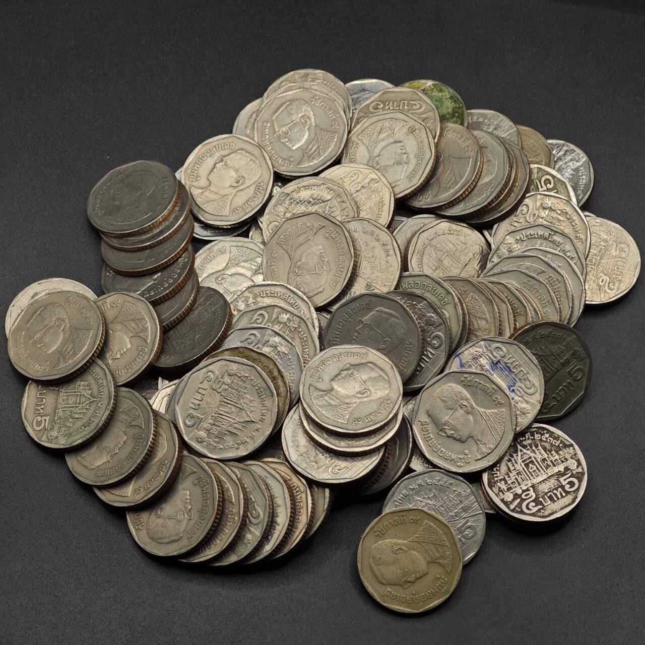 【淘币小摊】实时拍第八百九十三拍   散币场    每周一统一发货 泰国5泰铢100枚