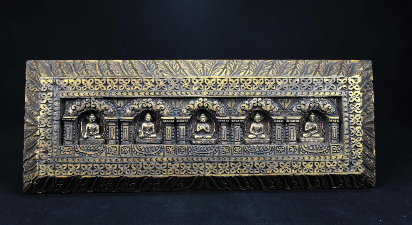 碧月说宝.雪域莲花开（二） 清代 五方佛经书板