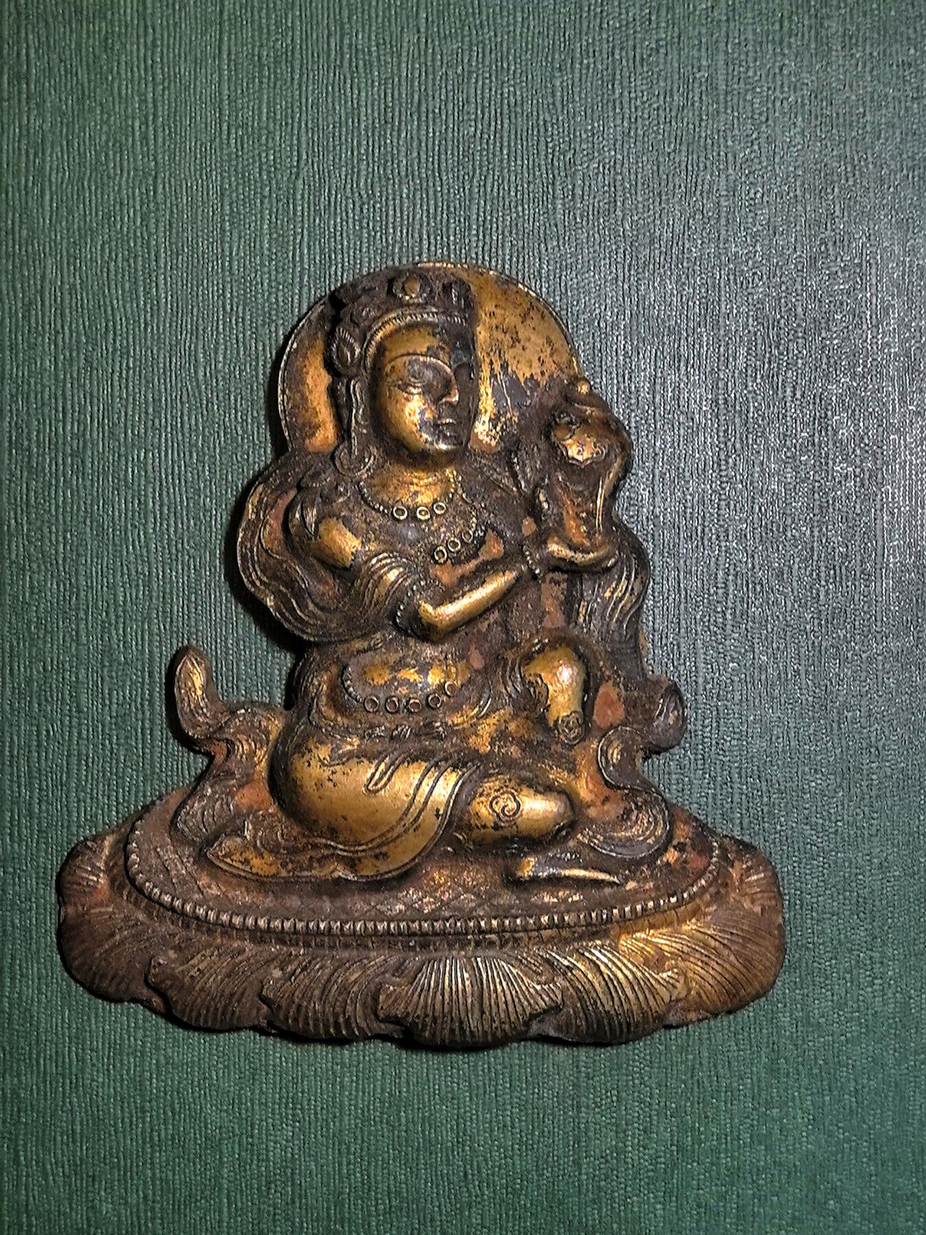 碧月说宝.雪域莲花开（二） 清代 铜鎏金财富供养天女像