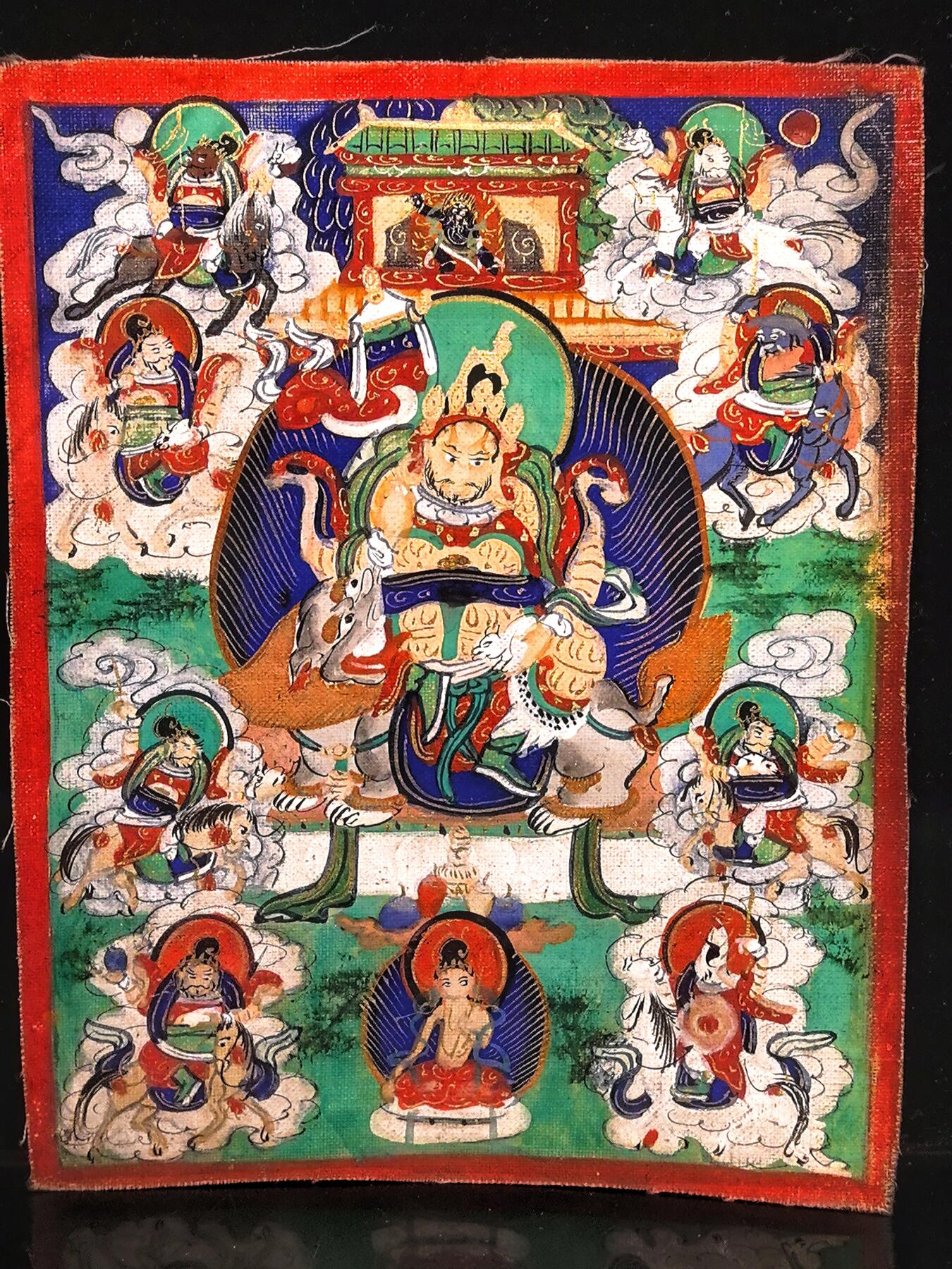 碧月说宝.雪域莲花开（二） 清代 特殊题材 格鲁派财宝天王唐卡