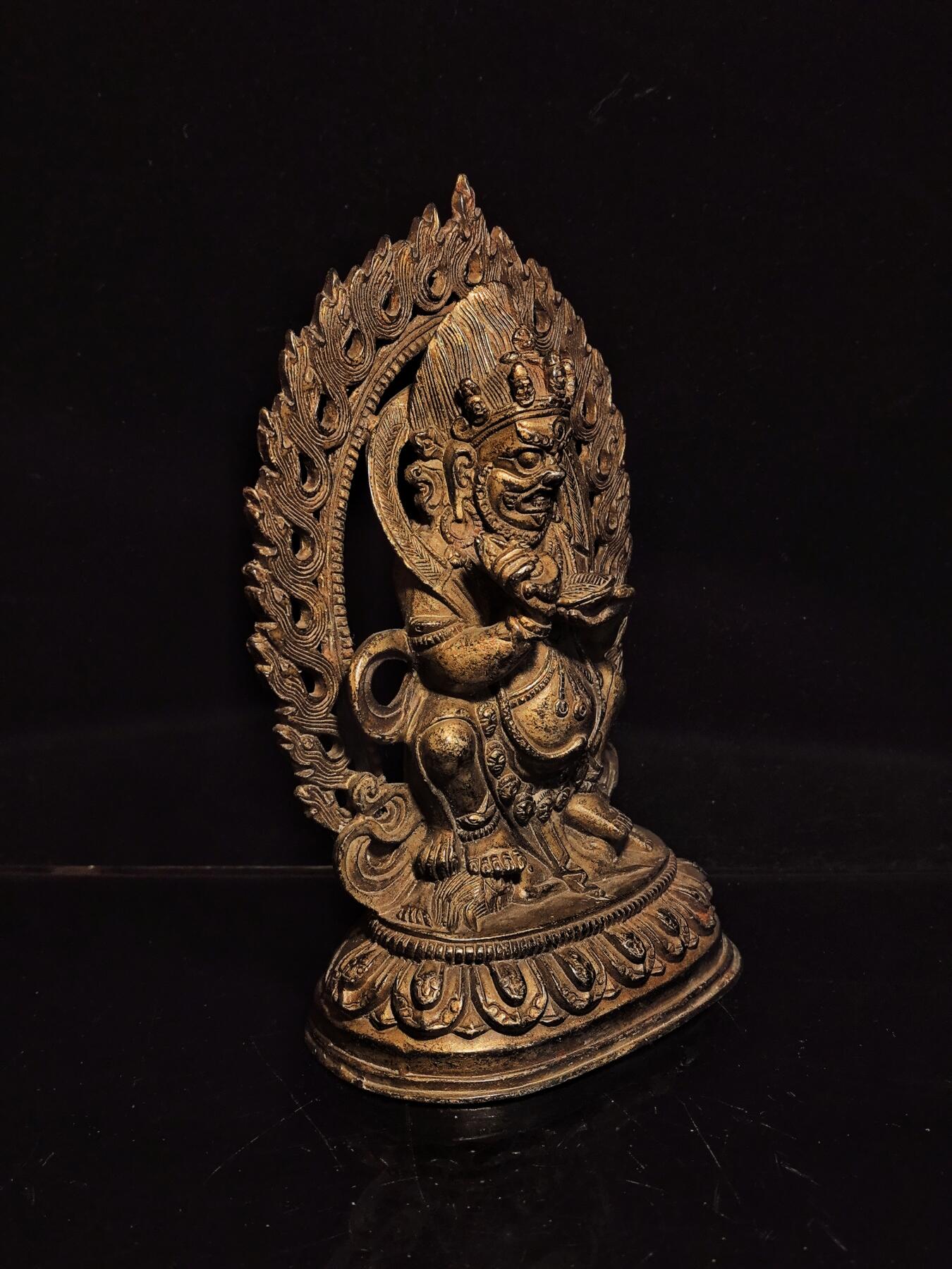 碧月说宝.雪域莲花开（二） 清代 藏传佛教黑财神造像