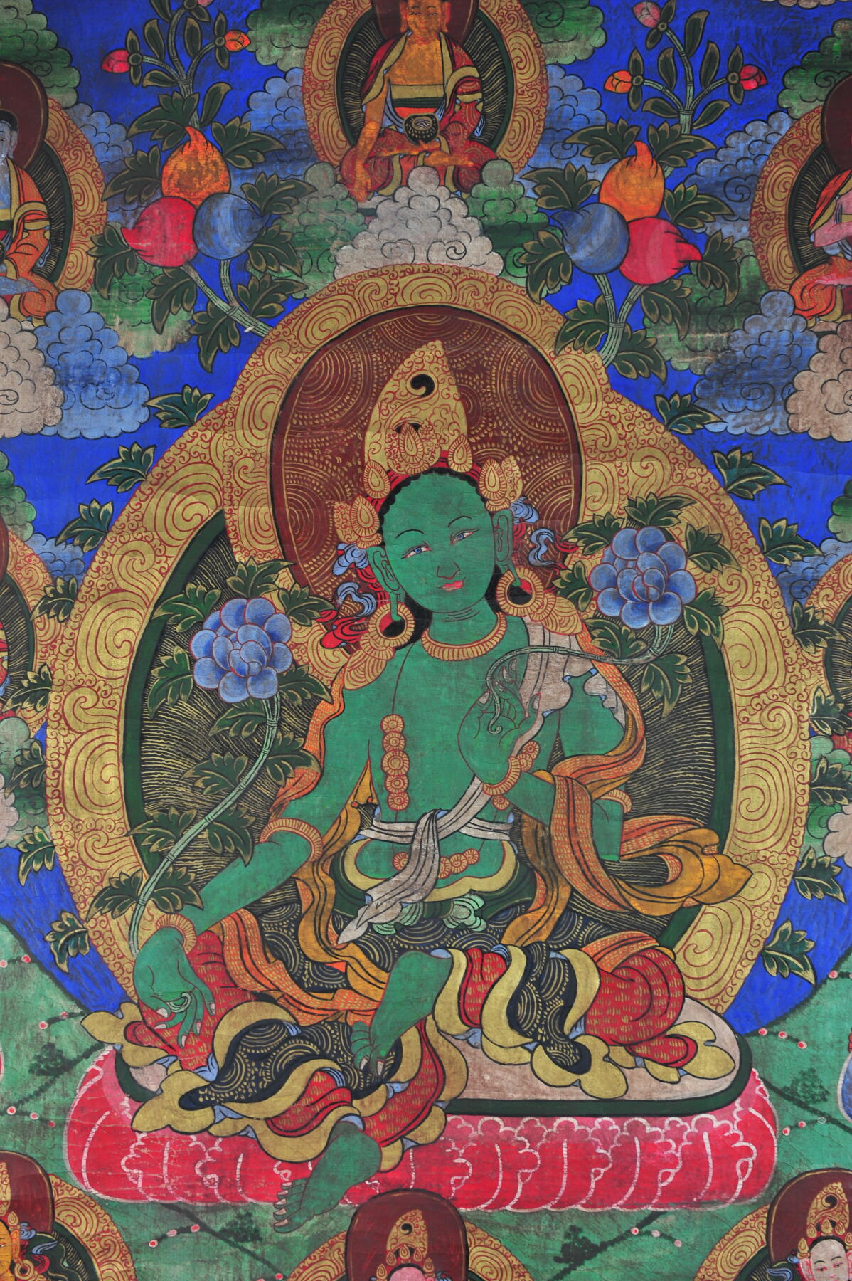 碧月说宝.雪域莲花开（二） 清代 绿度母唐卡