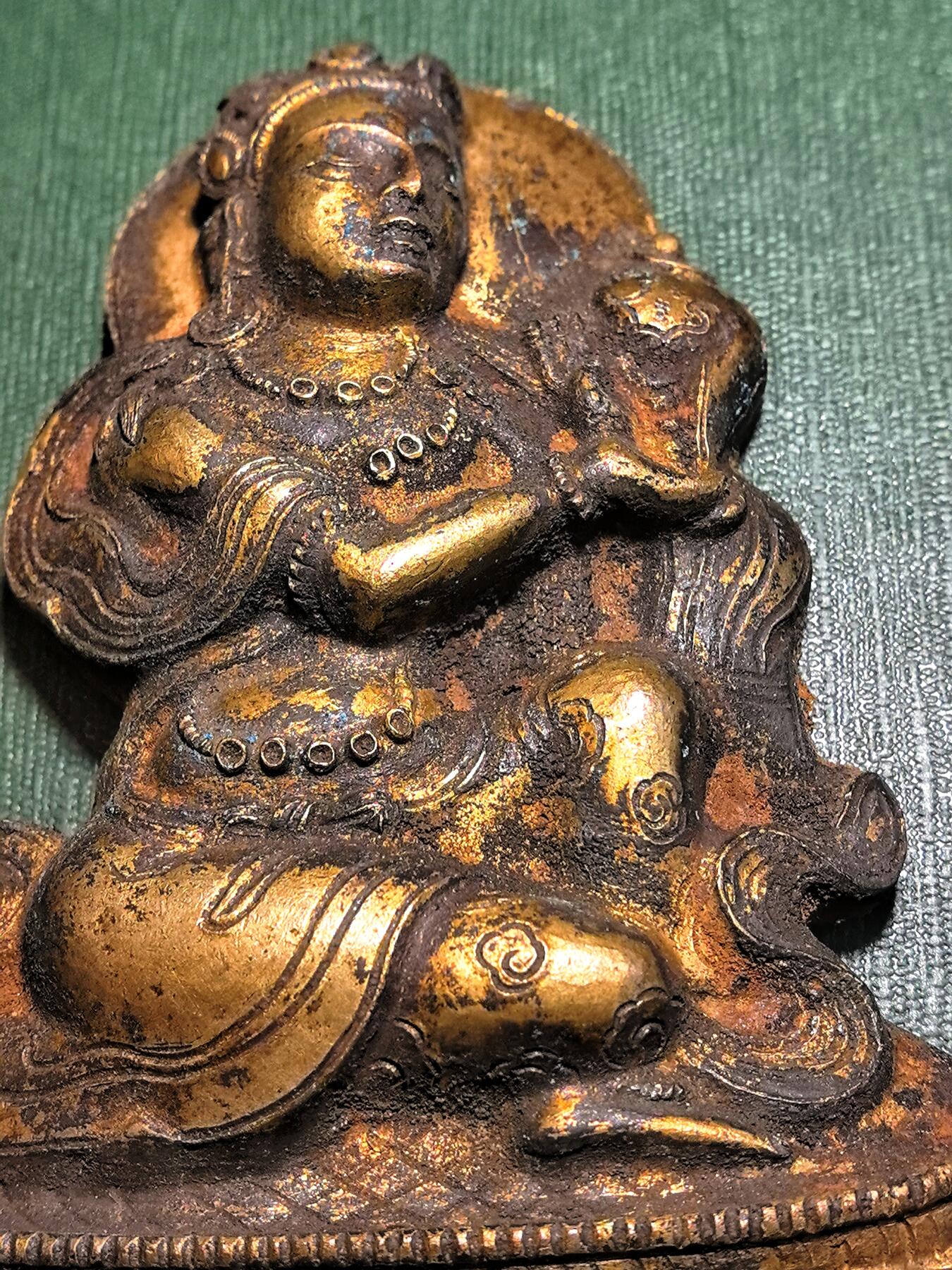 碧月说宝.雪域莲花开（二） 清代 铜鎏金财富供养天女像