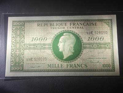 2026四月第三期，总第224期 法国1947版1000法郎“国家债权”钞票UNC 是战后法国多种货币并行流通的混乱状态产物之一
