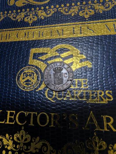 长老汇马年精选第十八场拍卖 1906西班牙阿方索十三世1分铜币，未流通品（1）