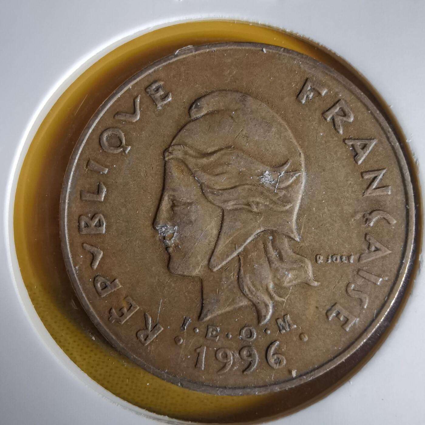 沼泽如烟--第1061场 法属新喀里多尼亚1996年100法郎