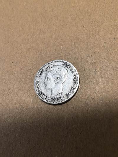 长老汇马年精选第十八场拍卖 1900西班牙阿方索十三世50分银币，2.5克835银
