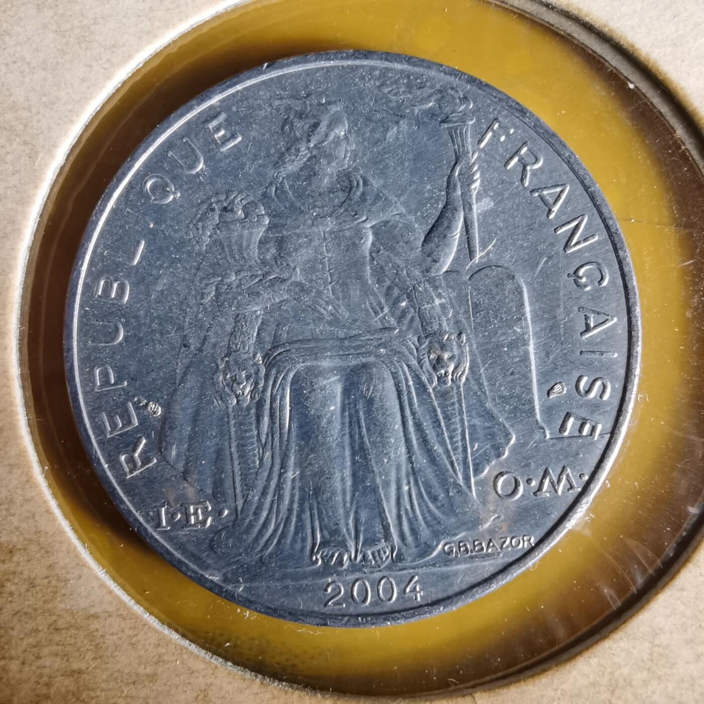 沼泽如烟--第1061场 法属新喀里多尼亚2004年5法郎