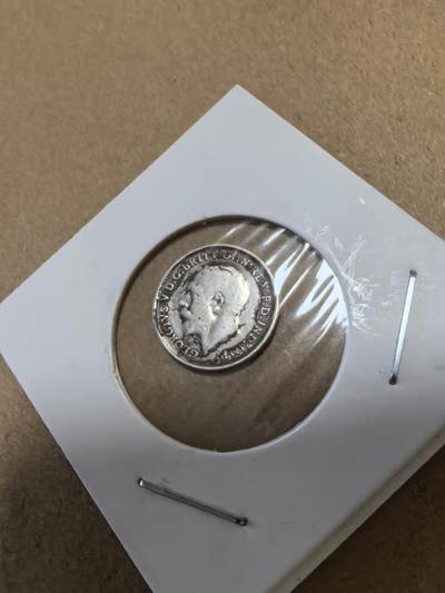 长老汇马年精选第十八场拍卖 1919英国乔治五世3便士银币，1.41克925银