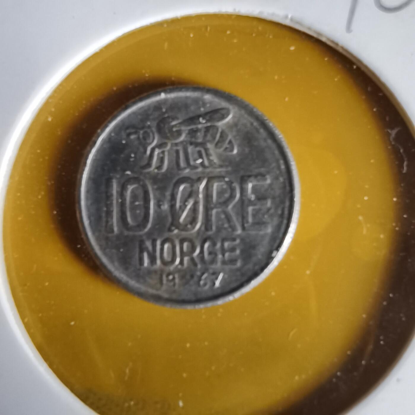 沼泽如烟--第1061场 挪威1967年10欧尔