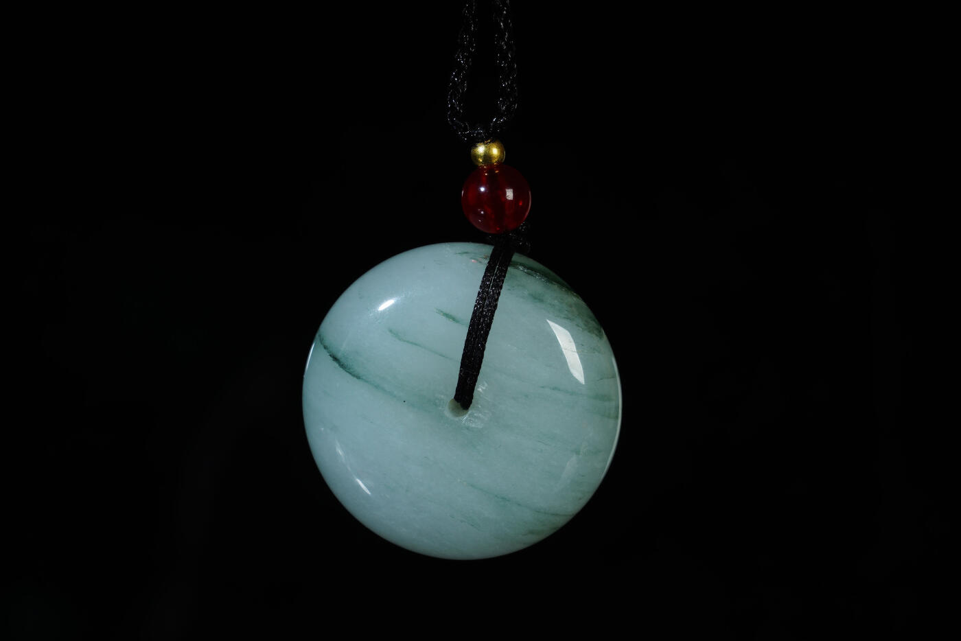 上海都达杂项专场八十一【全场包邮】  石英岩玉平安扣挂件 附鉴定证书97-68