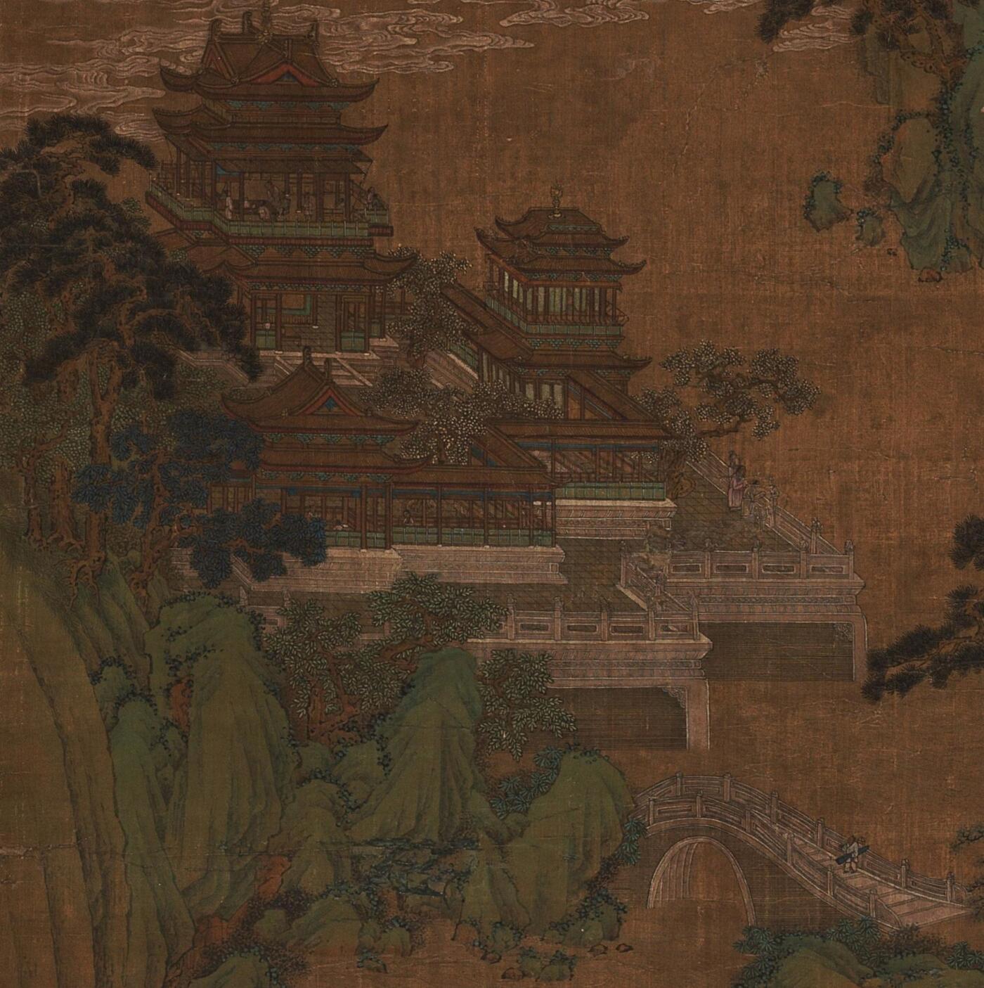 碧月说宝. 近现代书画专场（十） 佚名 云山楼阁图