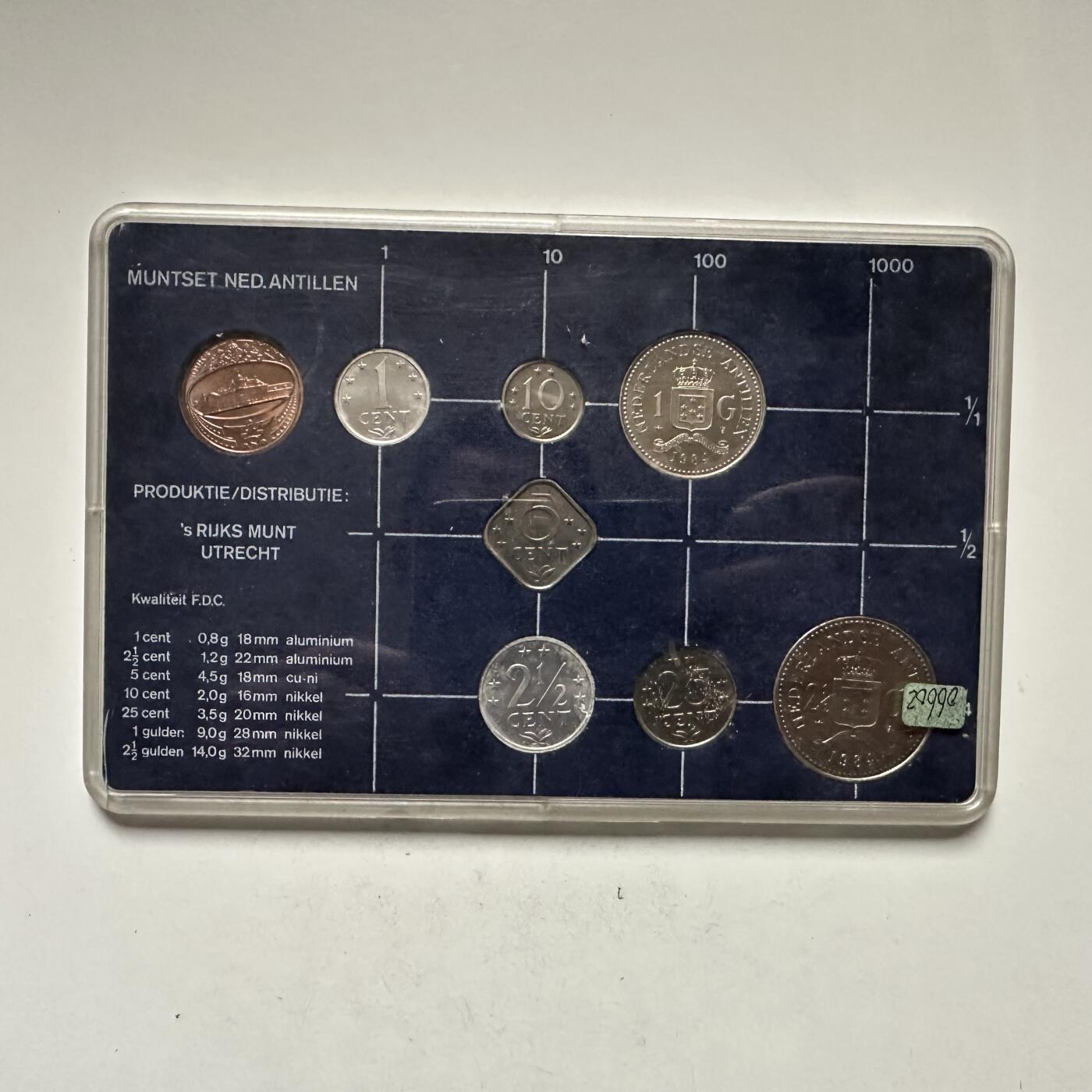 🌹外币初藏🌹🐯2026年第44场   每周二四六晚8️⃣点  世界硬币 荷属安的列斯1984年套币 原厂包装