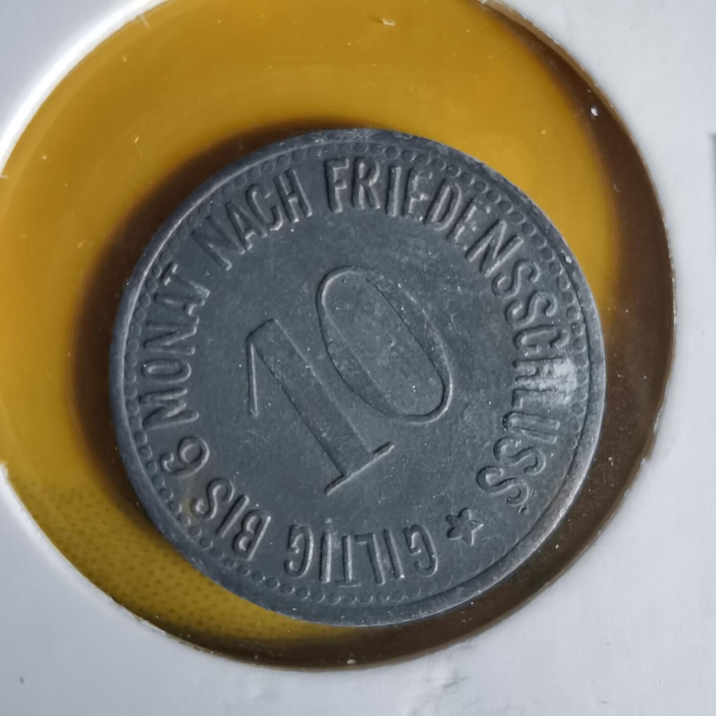 沼泽如烟--第1061场 德国1917年10芬尼代币